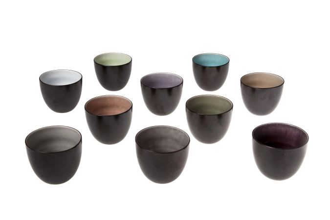 10er Set Streetfood Festival Becher, assortiert