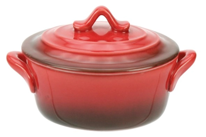 Red plat a four a.couv. d12,5xh7cm