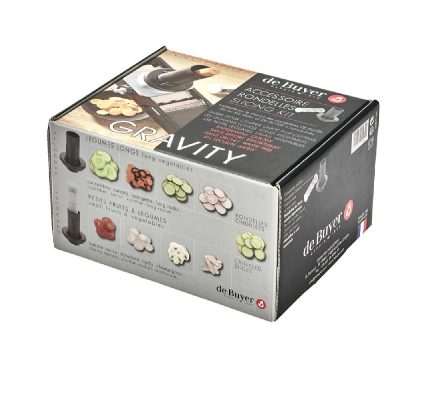 Gravity Kit coupe rondelles pour toutes les mandolines