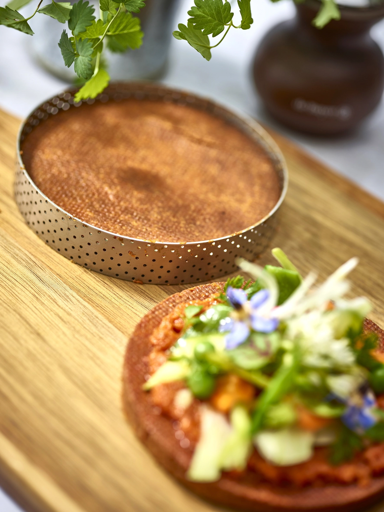 Cercle à tarte rond perforé