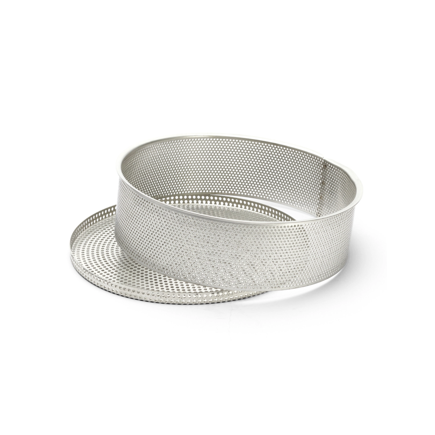 Moule rond inox perfore fond demontable ø24x6.5