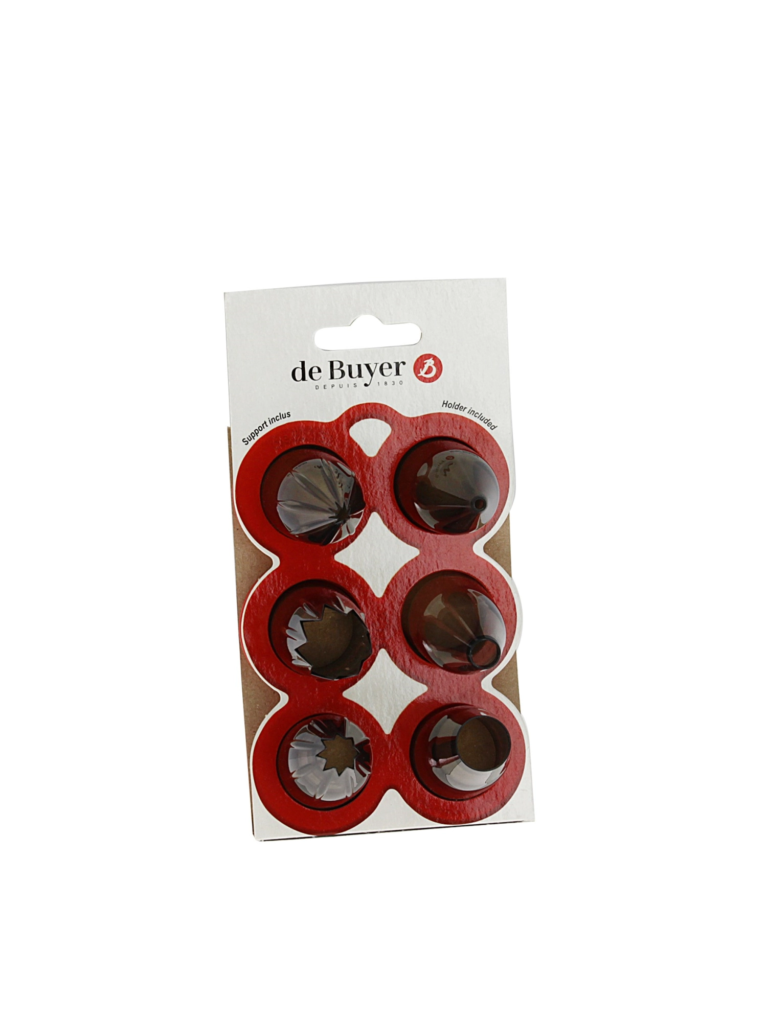 Coffret starter: 6 douilles tritan et support