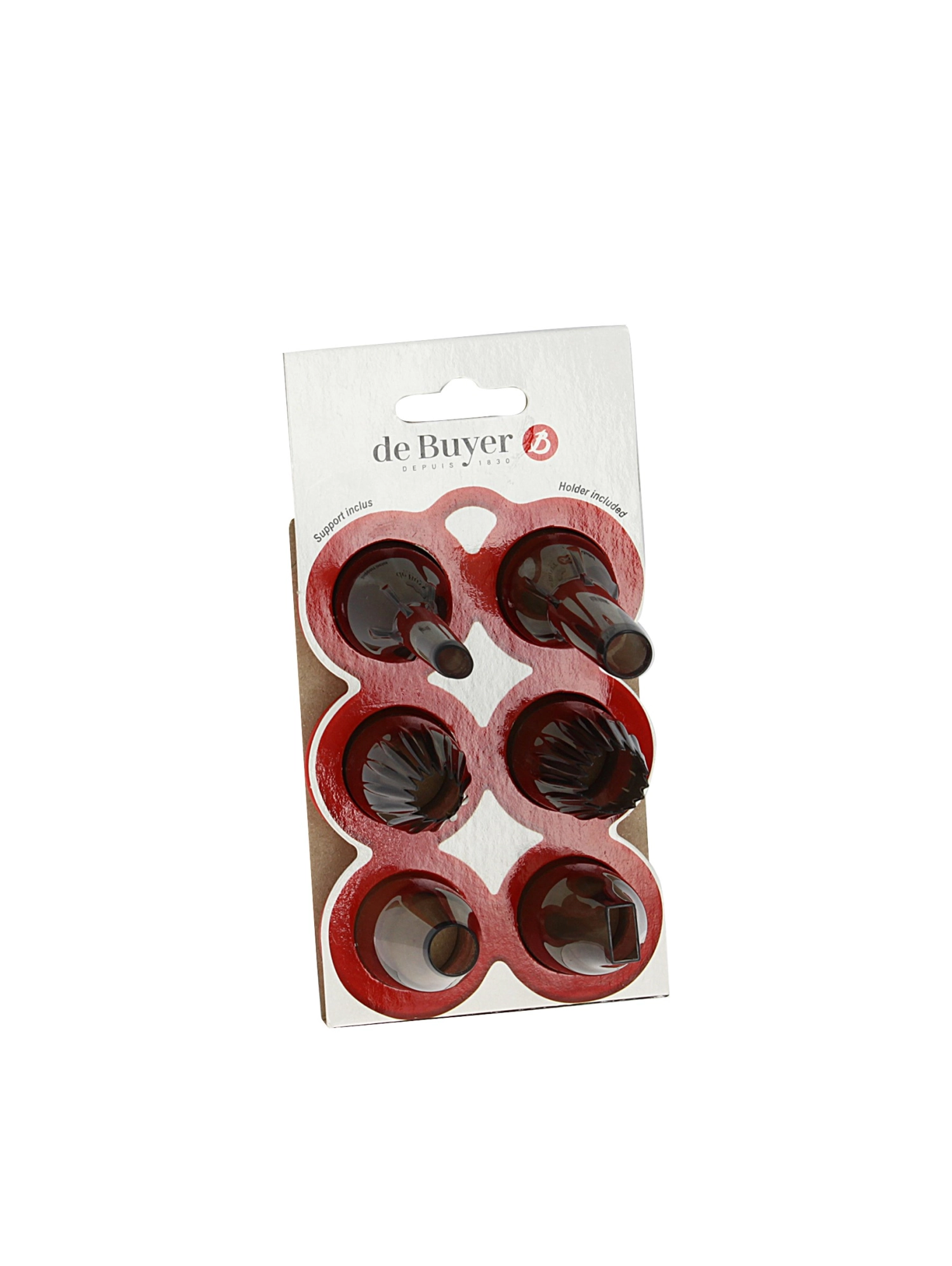 Garnierset, 6 Tüllen mit Sockel
