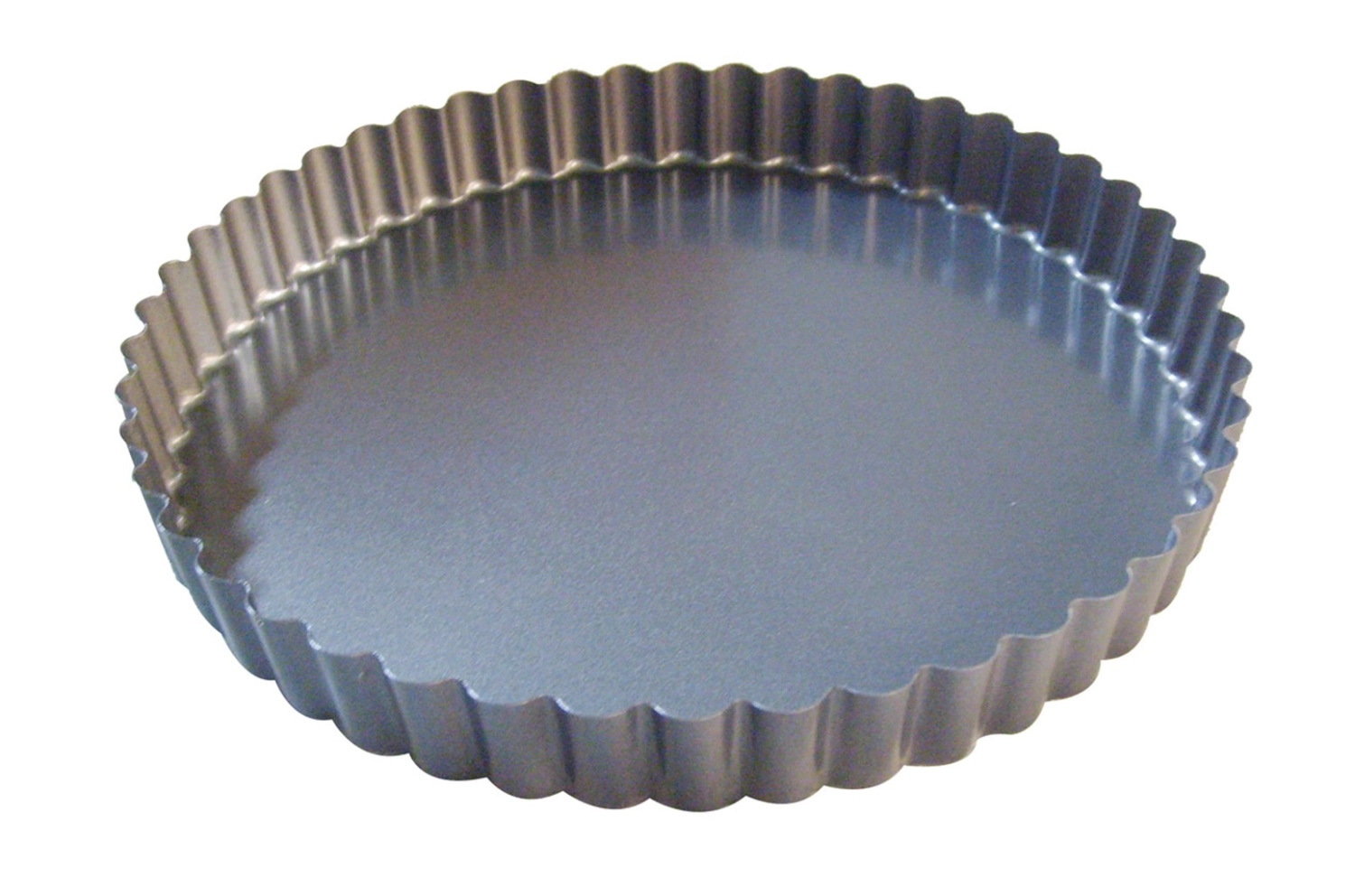 Tarte cannelee droite fond fixe ø28