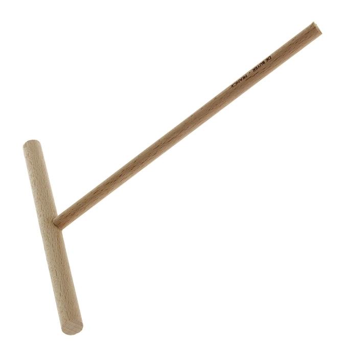 Répartiteur de pâte à crêpes rond en bois, 20.5cm