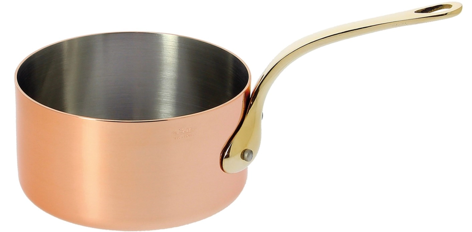 Casserole cuivre-inox q. laiton ø 14cm