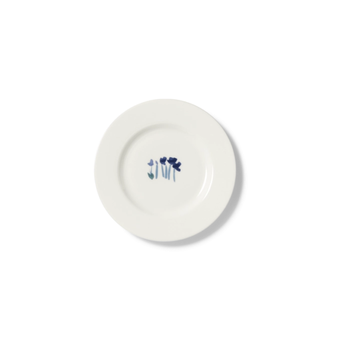Impression Assiette plate 16 cm bleu