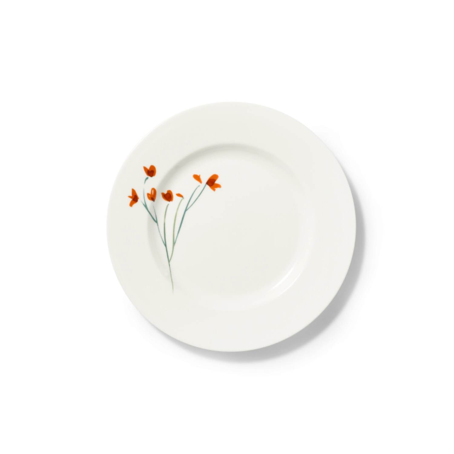 Impression Assiette plate 21 cm rouge