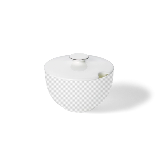 Platin Line Deckel Zuckerdose rund