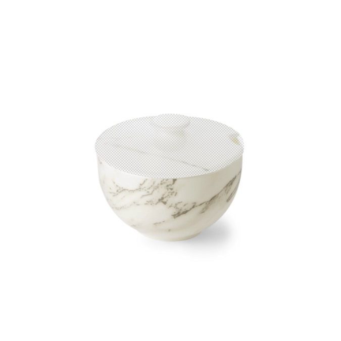 Carrara Unterteil Zuckerdose rund