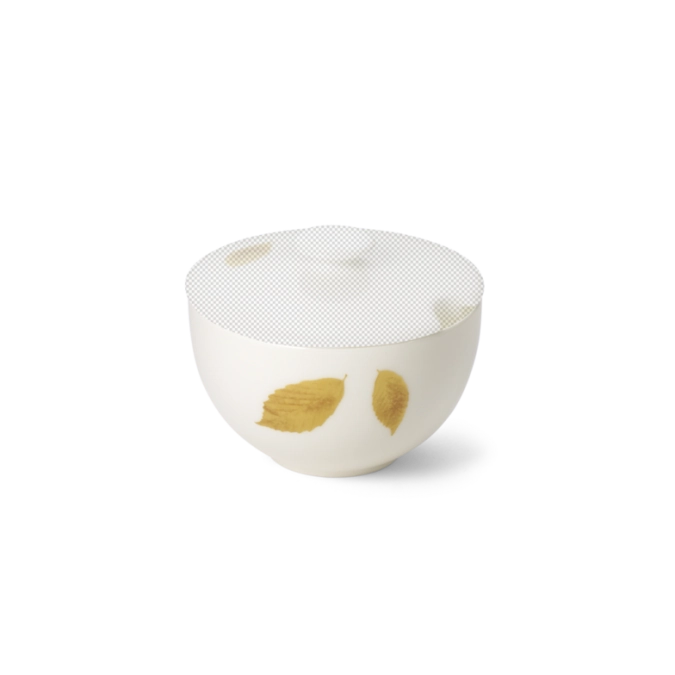 Gold Leaf Unterteil Zuckerdose rund