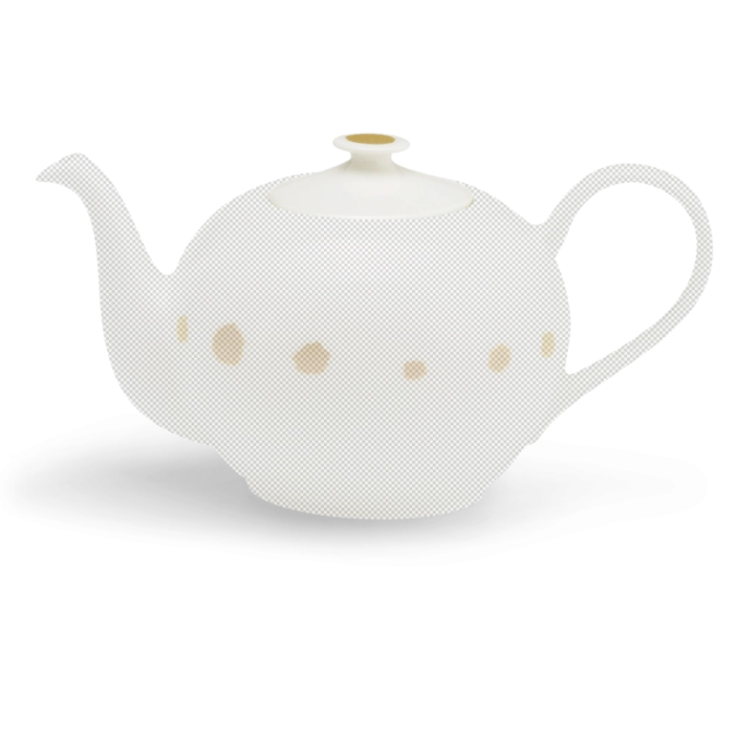 Golden Pearls Deckel Teekanne
