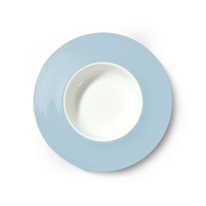 Assiette creuse pastel bord large 26 cm bleu clair