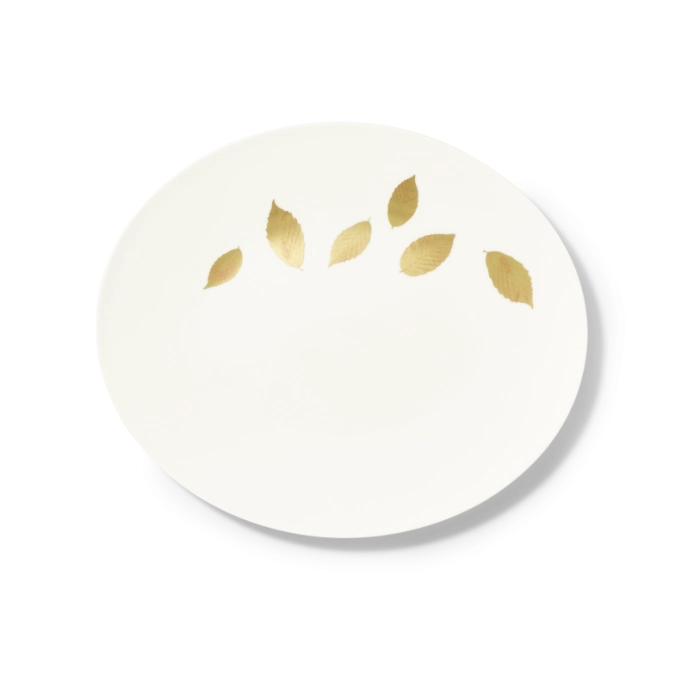 Gold Leaf Plateau ovale / assiette à poisson 32 cm