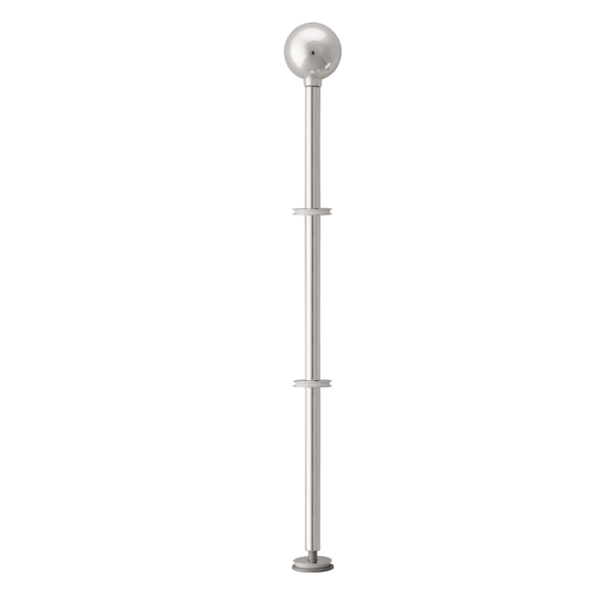 3-tlg Pure Edelstahlgestänge Etagere