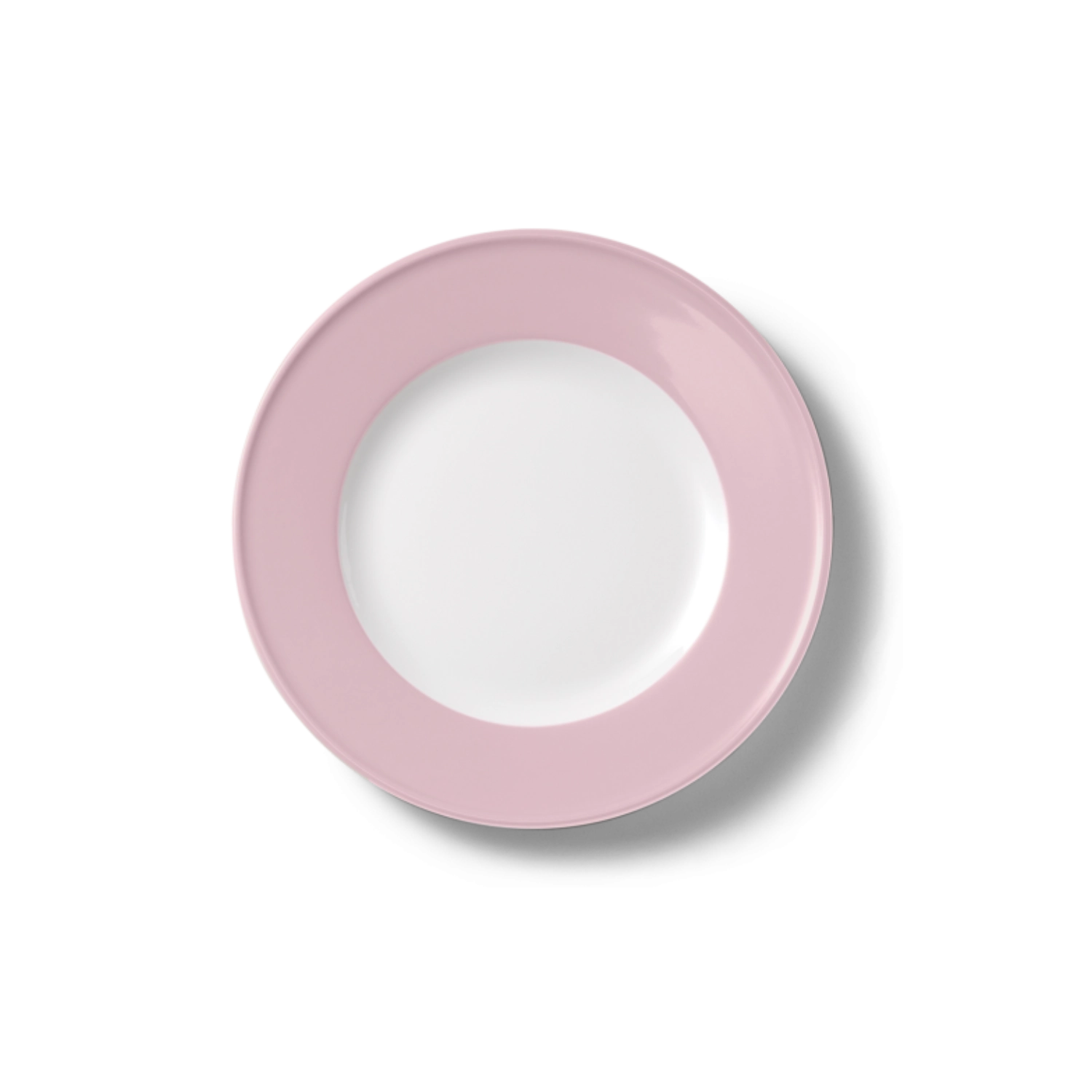 Solid Color Assiette plate 19 cm drapeau rose pâle