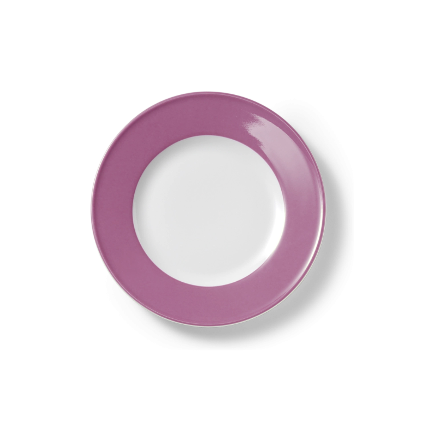 Solid Color Assiette plate 19 cm drapeau rose