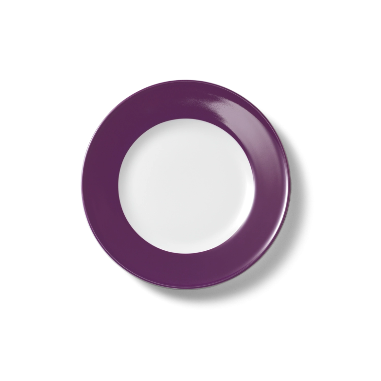 Solid Color Assiette plate 19 cm drapeau prune