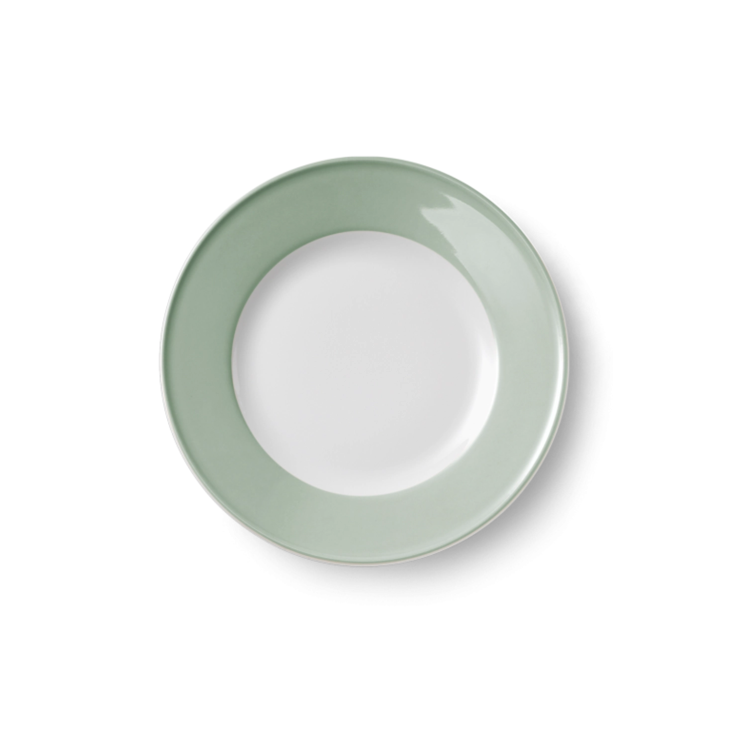Solid Color Assiette plate 19 cm Drapeau sauge