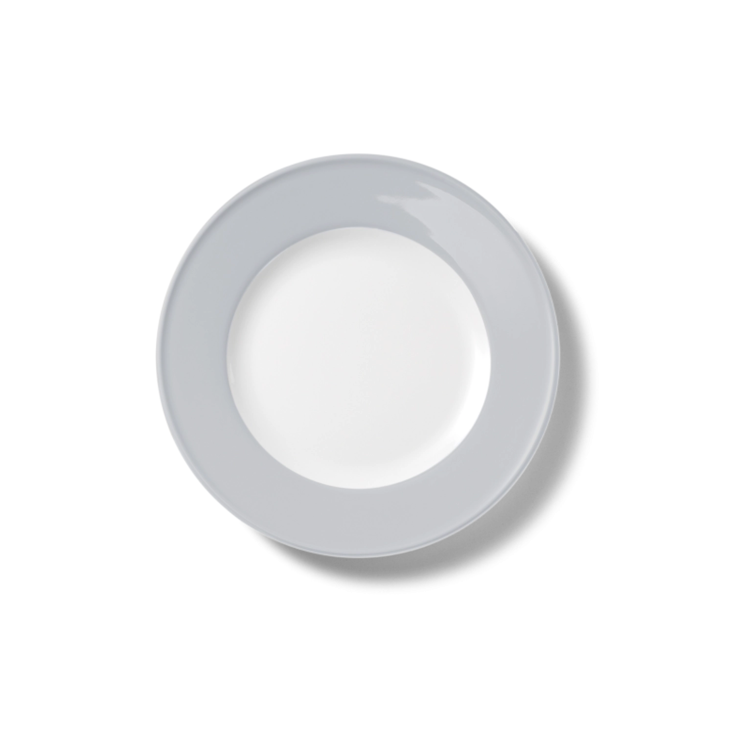 Solid Color Assiette plate 19 cm Drapeau gris clair