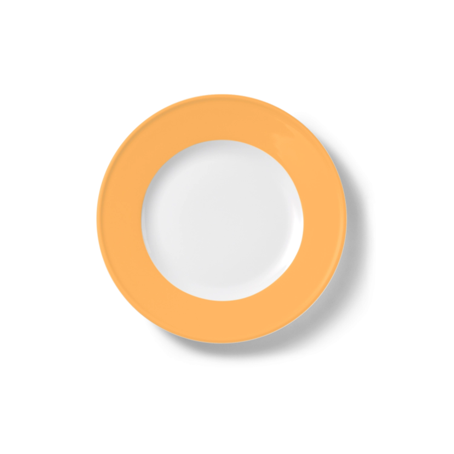 Solid Color Assiette plate 19 cm drapeau mandarine