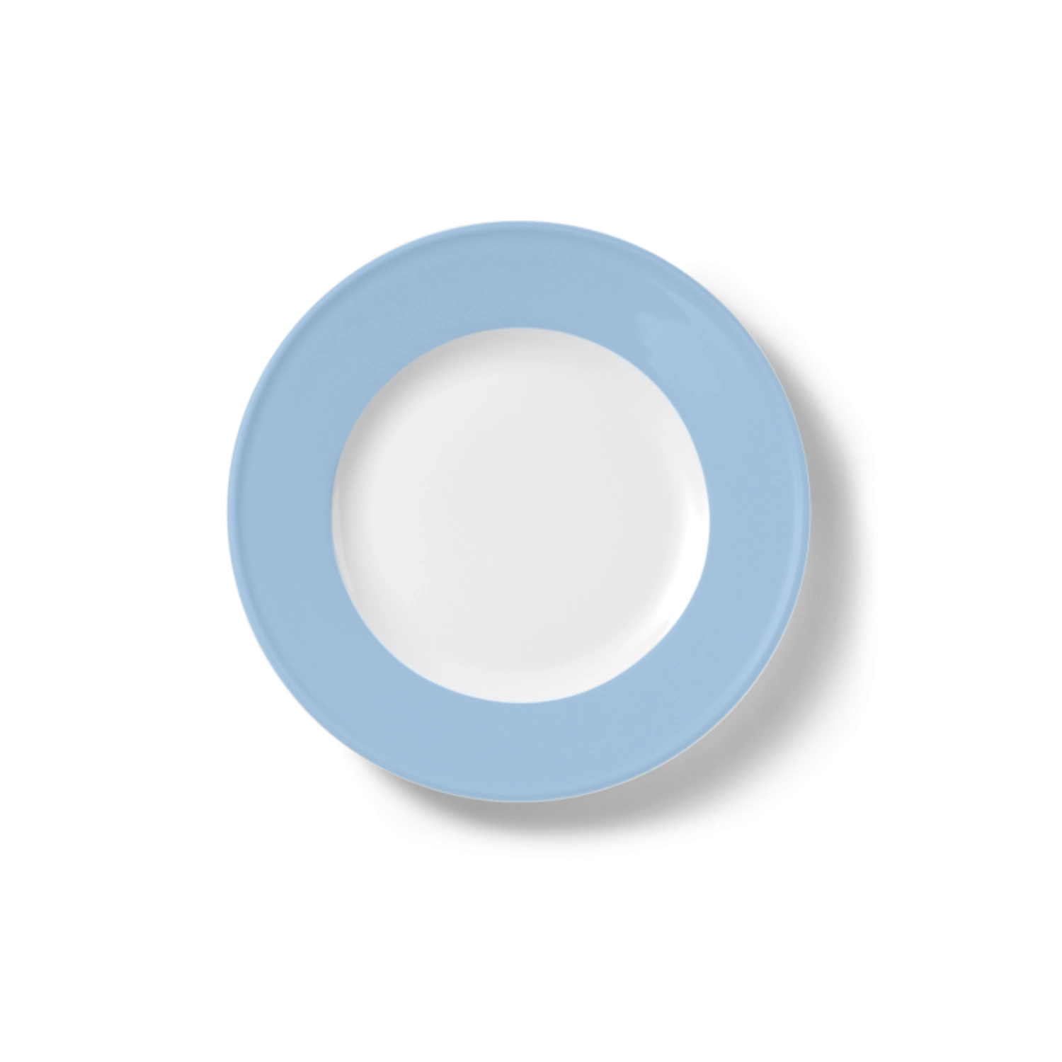 Solid Color Assiette plate 19 cm drapeau bleu matin