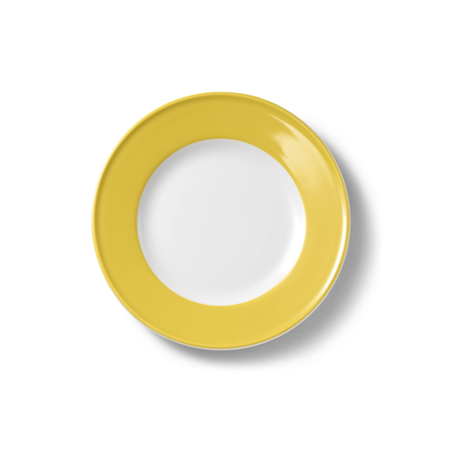 Solid Color Assiette plate 21 cm drapeau jaune soleil