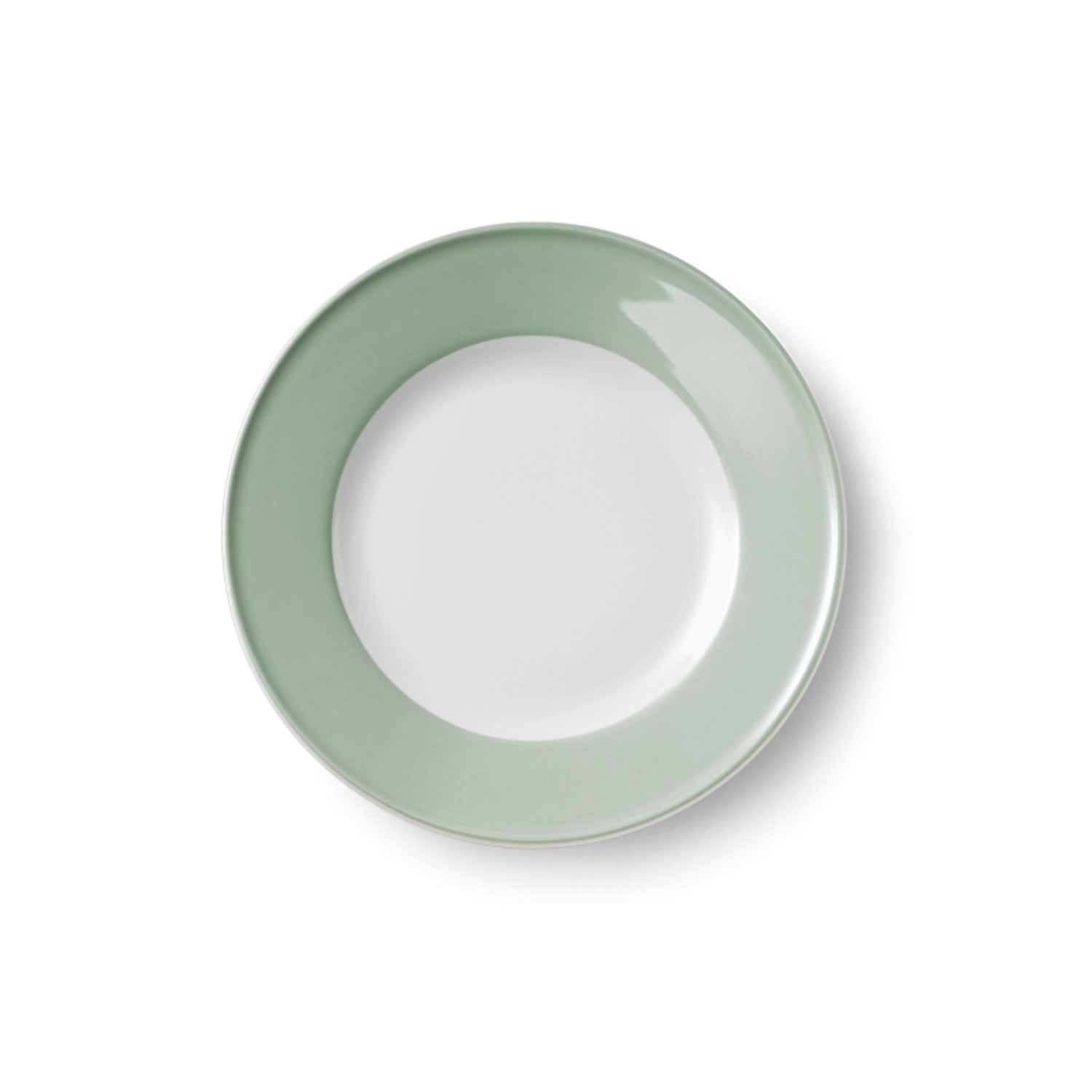 Solid Color Assiette plate 21 cm Drapeau sauge