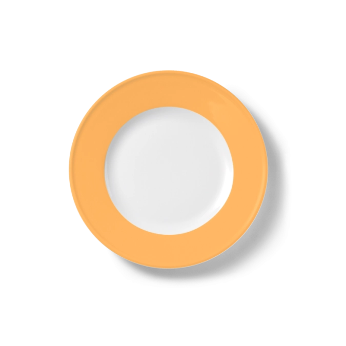 Solid Color Assiette plate 21 cm drapeau mandarine