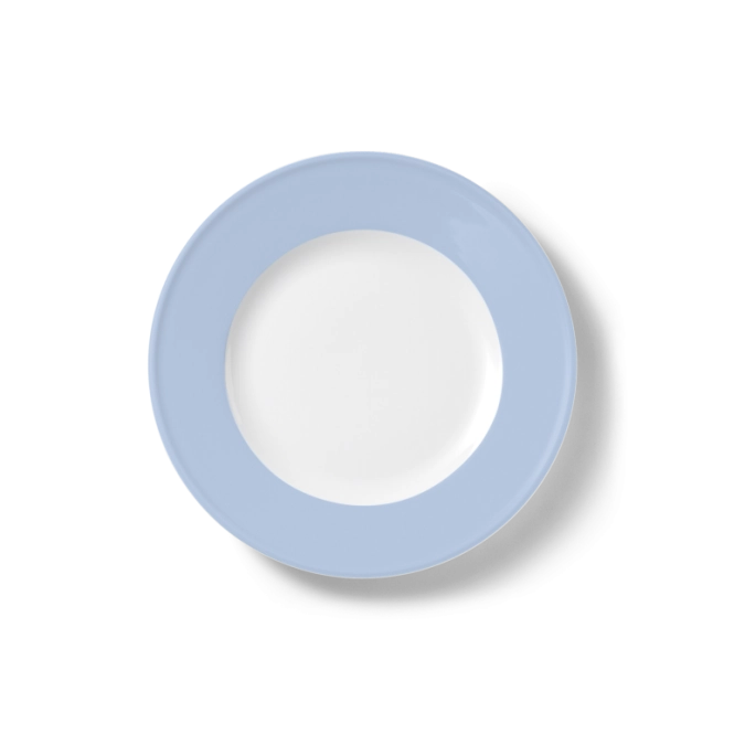 Solid Color Assiette plate 21 cm drapeau bleu matin
