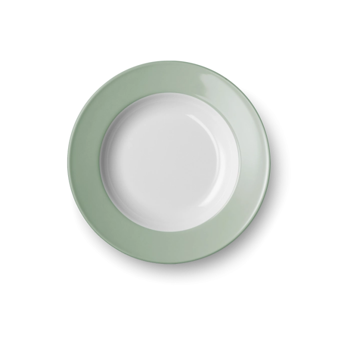 Solid Color Assiette creuse 23 cm Drapeau sauge