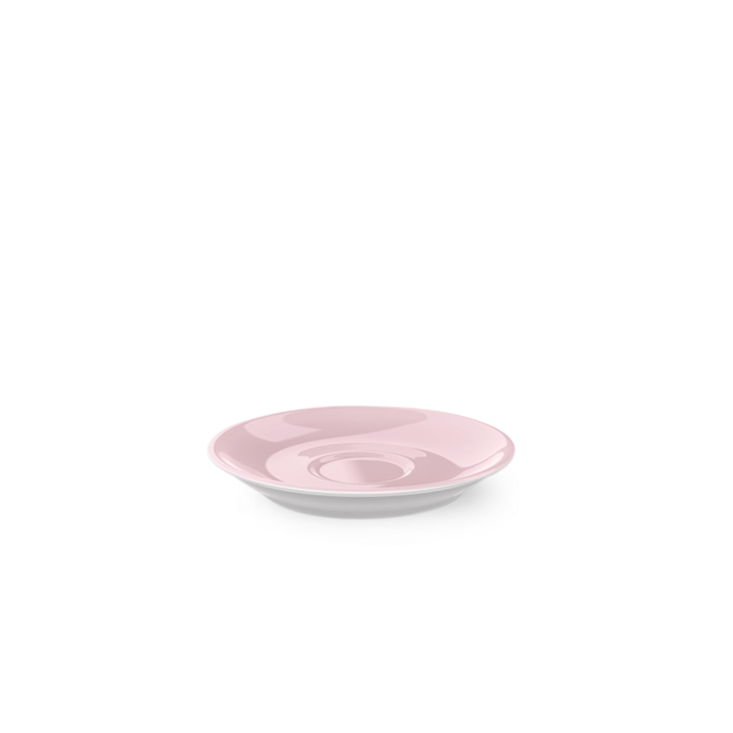 Solid Color Espresso Soucoupe classico rose pâle