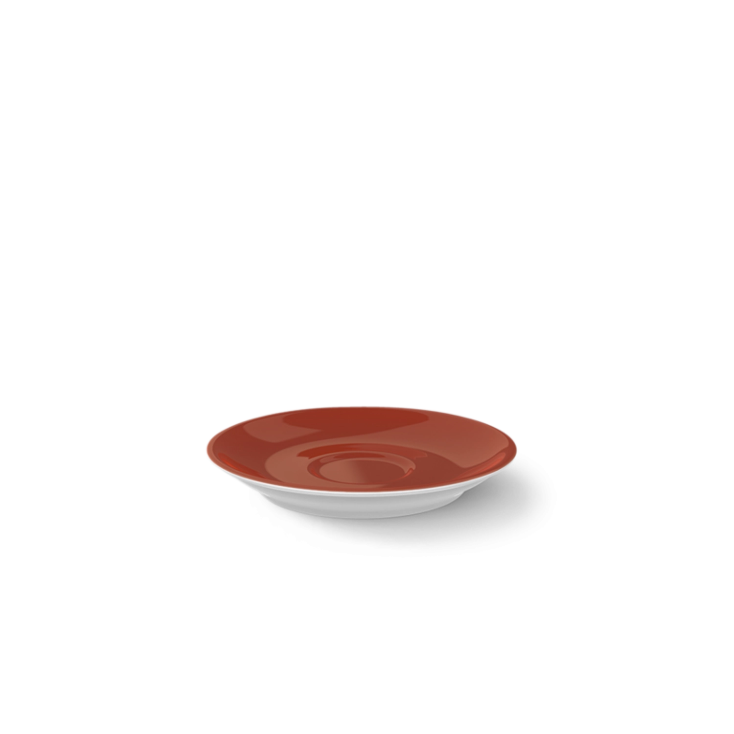 Solid Color Espresso Soucoupe classico paprika