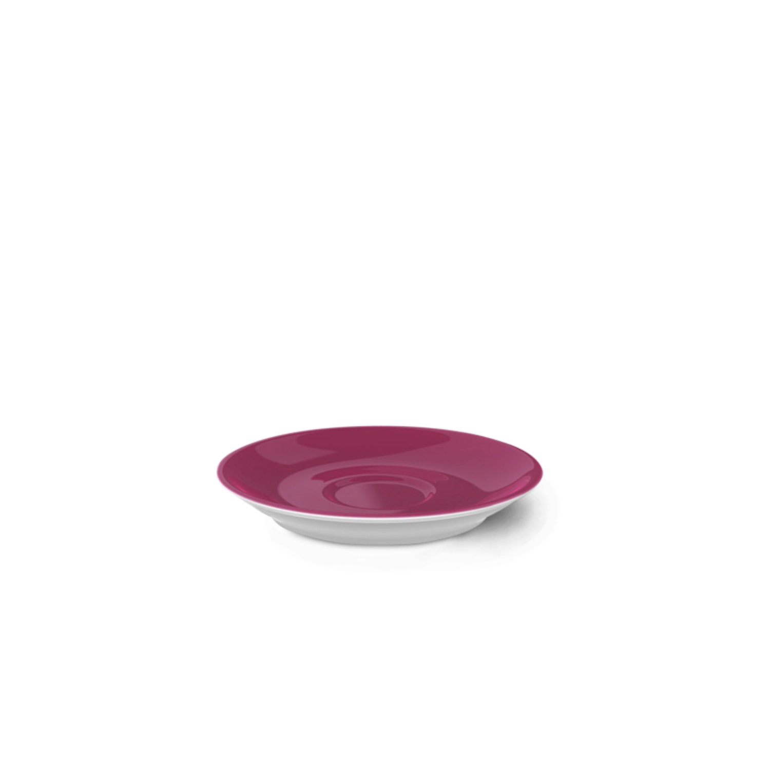 Solid Color Espresso Soucoupe classico framboise