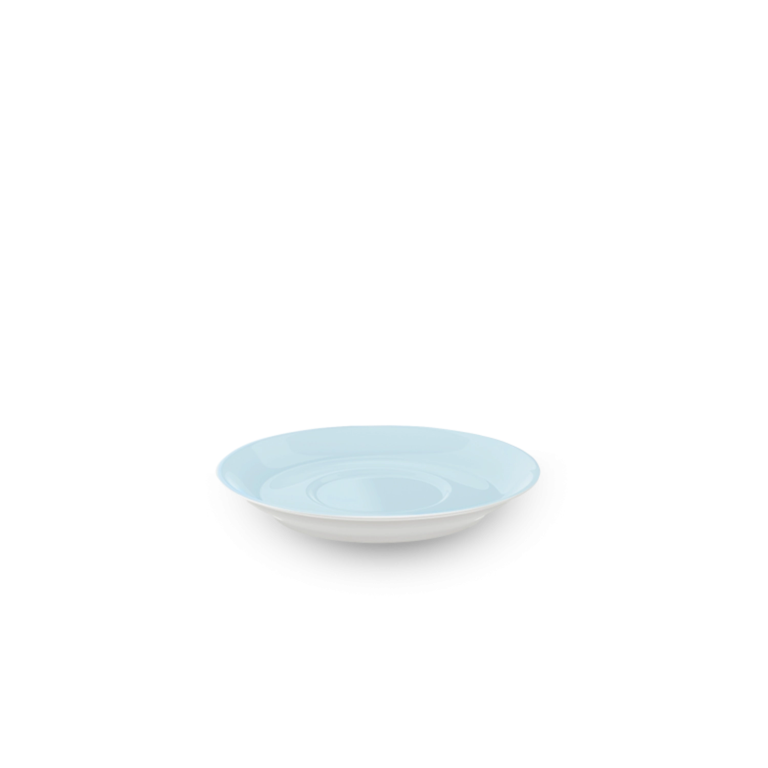 Solid Color Espresso soucoupe classico bleu glacier