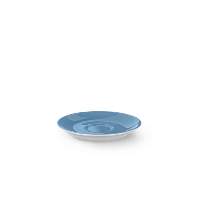Solid Color Espresso soucoupe classico bleu vintage