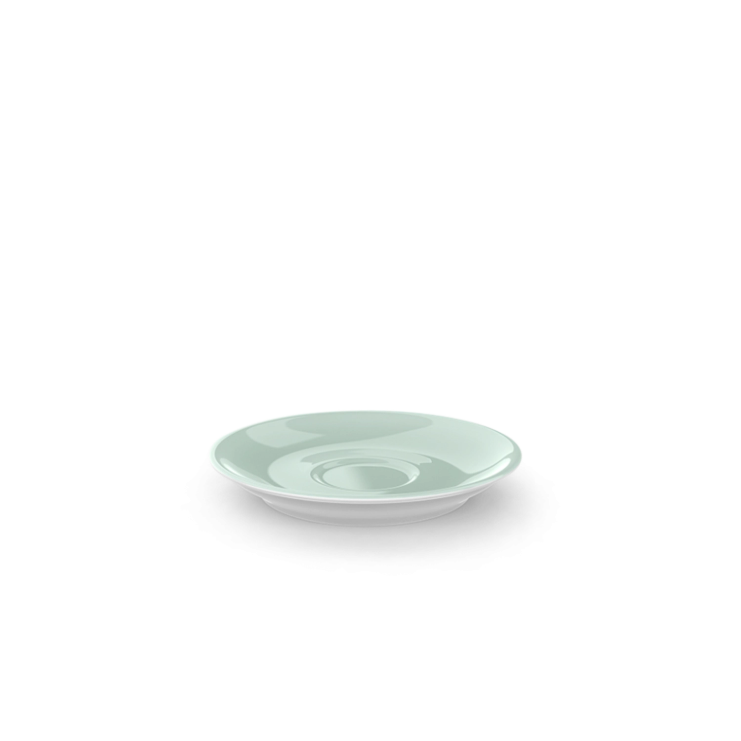 Solid Color Espresso Soucoupe classico menthe