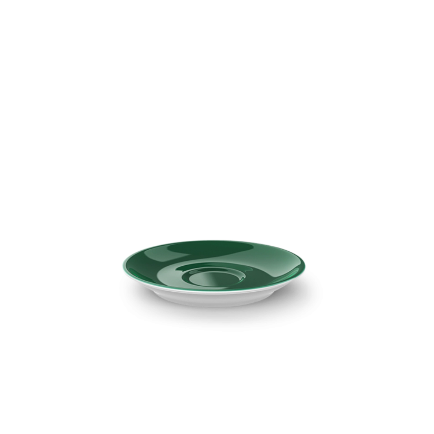 Solid Color Espresso soucoupe classico vert sapin