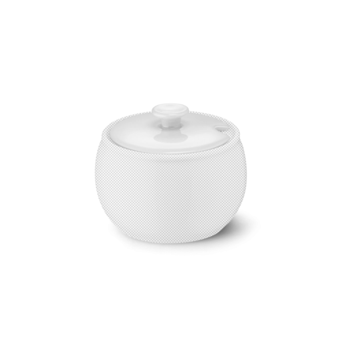 Solid Color Deckel Zuckerdose