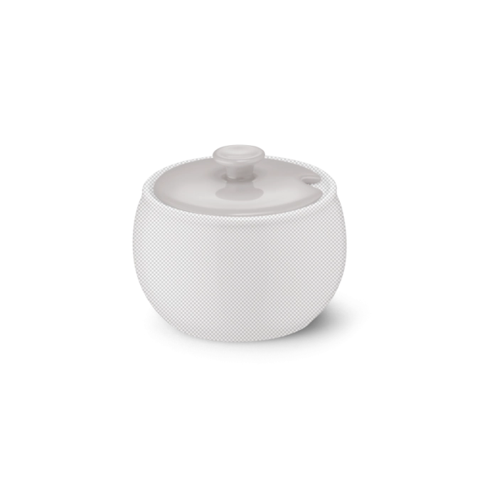 Solid Color Deckel Zuckerdose