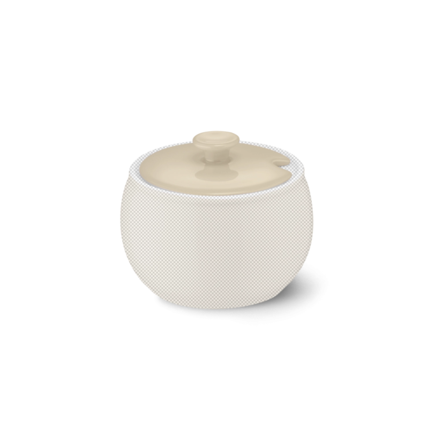 Solid Color Deckel Zuckerdose