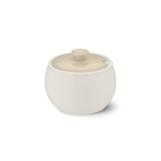 Solid Color Deckel Zuckerdose