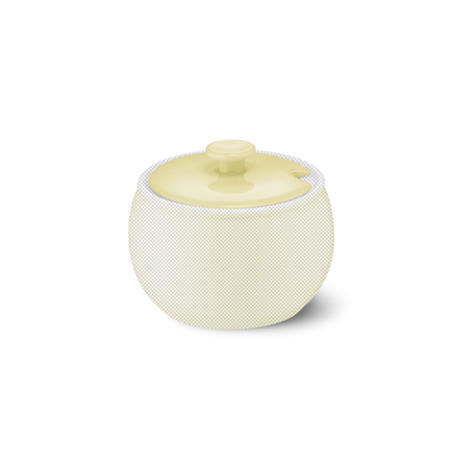 Solid Color Deckel Zuckerdose