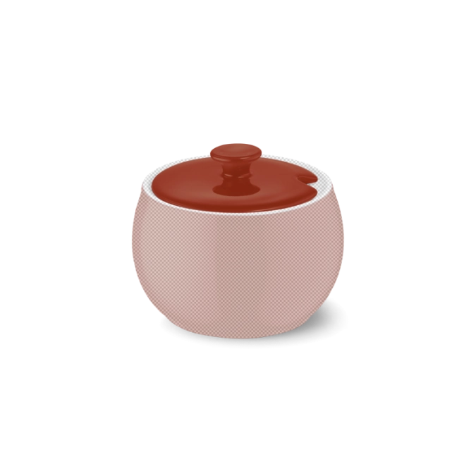 Solid Color Deckel Zuckerdose