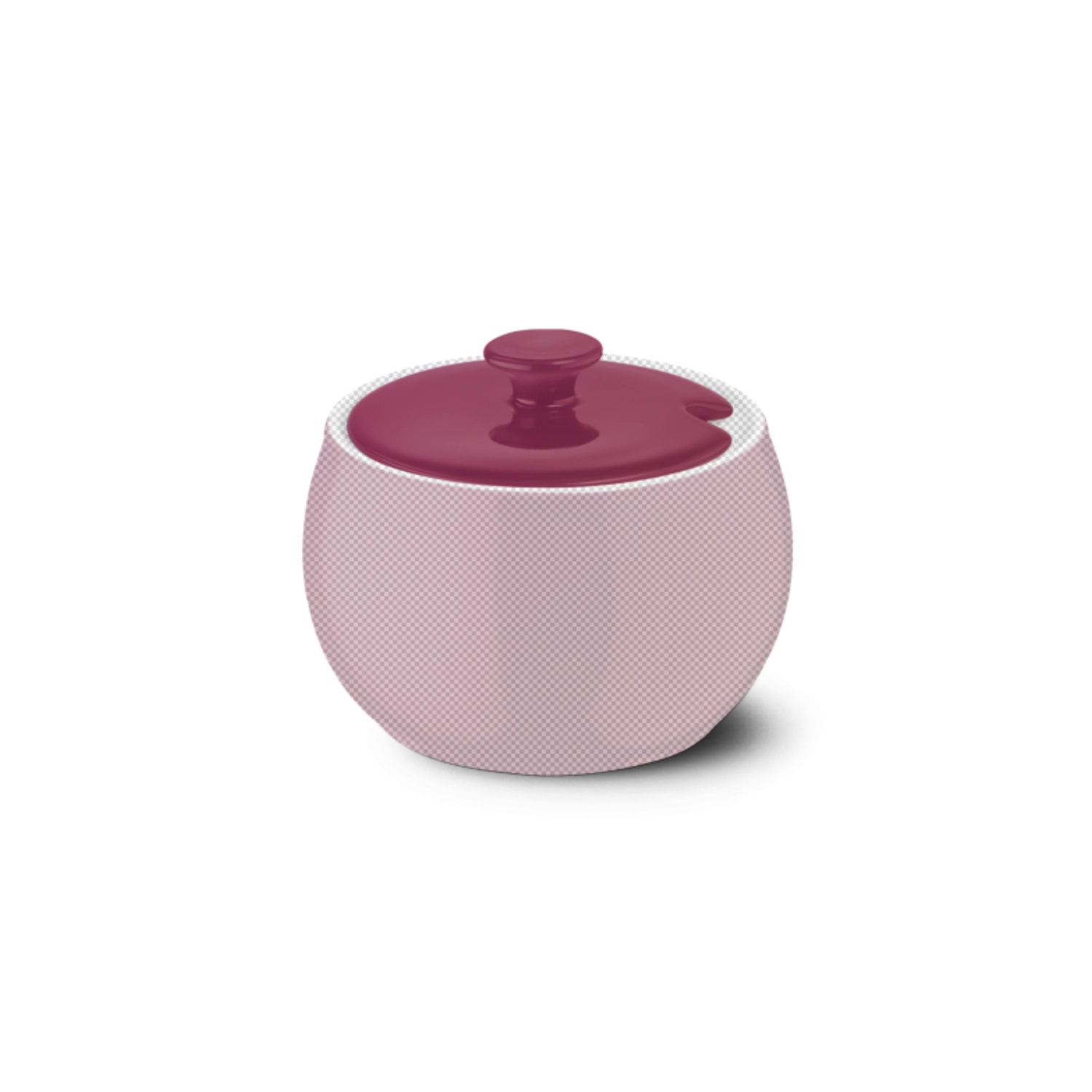 Solid Color couvercle boîte à sucre framboise
