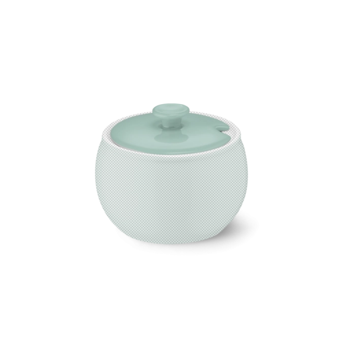 Solid Color Deckel Zuckerdose