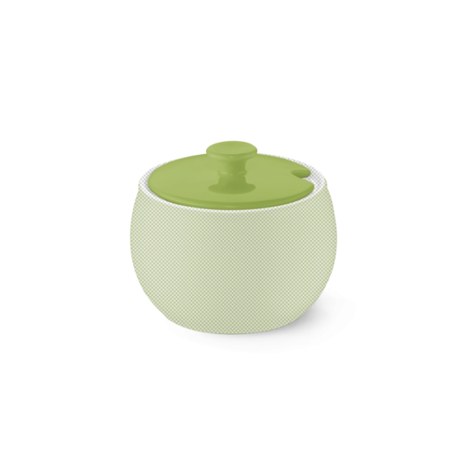 Solid Color Deckel Zuckerdose