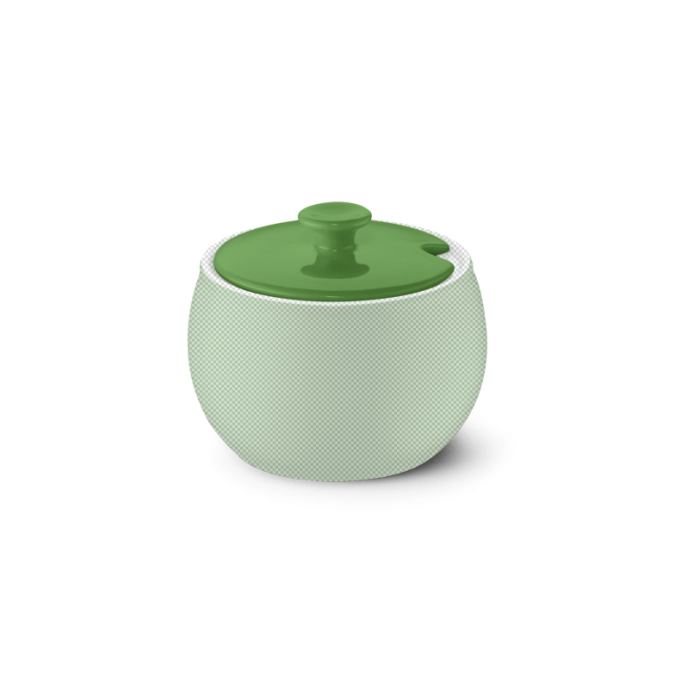 Solid Color Deckel Zuckerdose