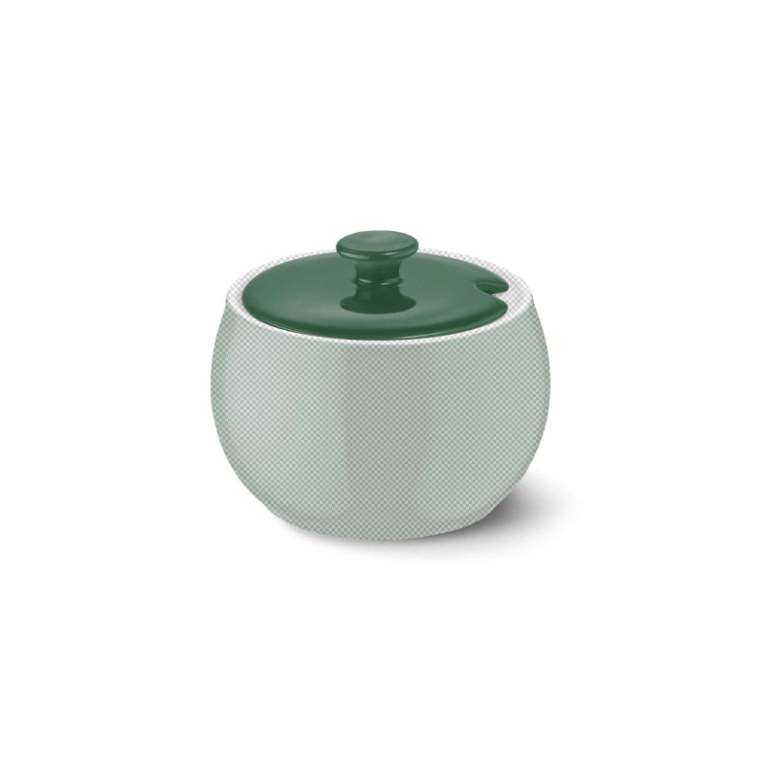 Solid Color Deckel Zuckerdose