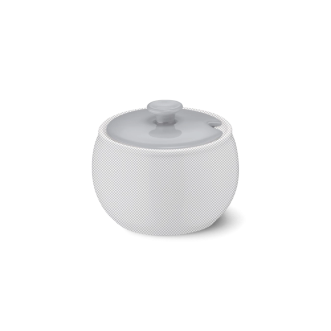 Solid Color Deckel Zuckerdose